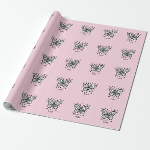 Fluffy Buffalo Baby - Kawaii Farm Animal Wrapping Paper