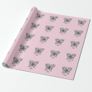 Fluffy Buffalo Baby - Kawaii Farm Animal Wrapping Paper