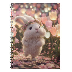 Fluffy Bunny Fairy Garden Notebook