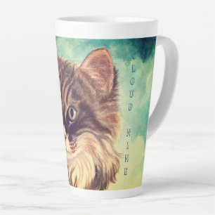 Fluffy Cat Cloud Nine Latte Mug