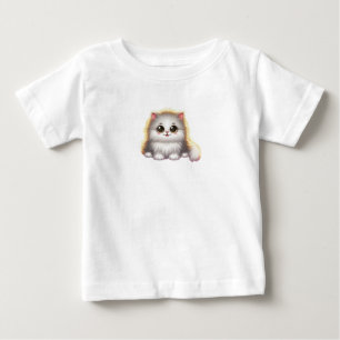 Fluffy cat in a dream baby T-Shirt