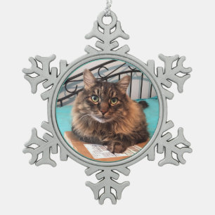 Fluffy Cat Ornament