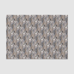 Fluffy Cattails Nature Pattern Tissue Paper