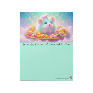 Fluffy Chef Rat Mouse Stationery Notepad