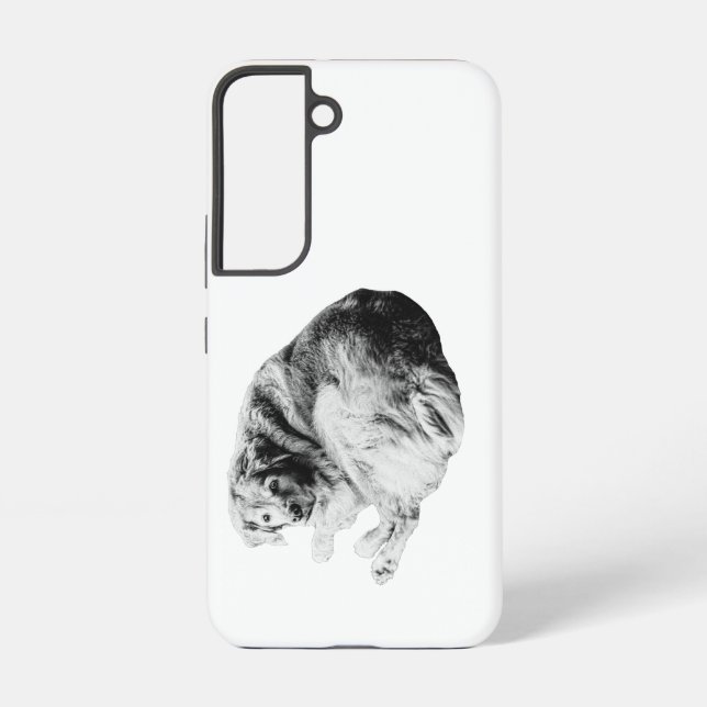 Fluffy Circle, Gentle Shield Samsung Galaxy S22 Case (Back)
