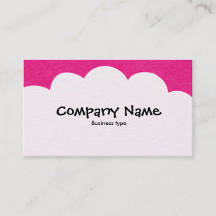 Fluffy Clouds - Crimson Business Card