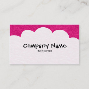Fluffy Clouds - Deep Crimson Business Card