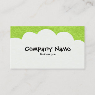 Fluffy Clouds - Martian Green Business Card