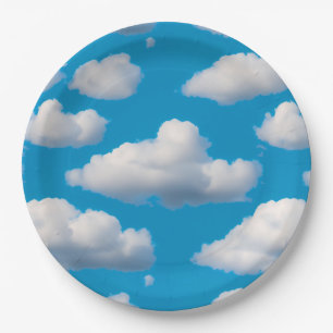 Fluffy Clouds Paper Plate