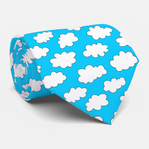 Fluffy Clouds Pattern Tie