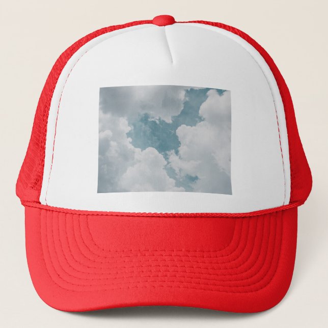 fluffy clouds trucker hat (Front)