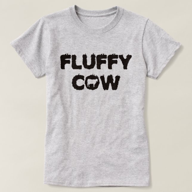 Fluffy Cow T-shirt (Design Front)