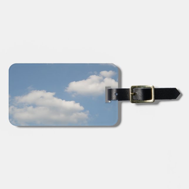 Fluffy Cumulus Clouds Custom Luggage Tag (Front Horizontal)