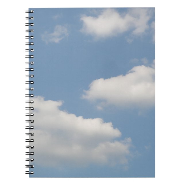 Fluffy Cumulus Clouds Notebook (Front)