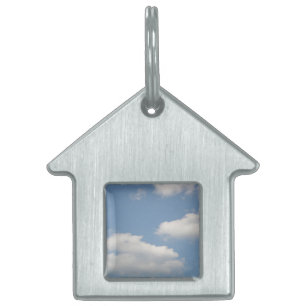 Fluffy Cumulus Clouds Pet Tag