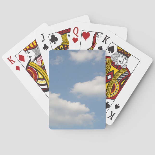 Fluffy Cumulus Clouds Playing Cards (Back)