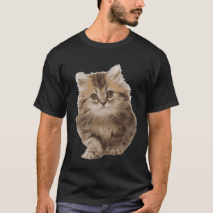 Fluffy Cute Kitten nice international cat day T-Shirt