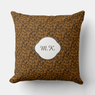 Fluffy DIY Nature Colours Custom Monogram Cushion