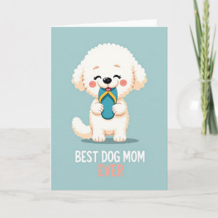 Fluffy Dog Best Mum Ever Card