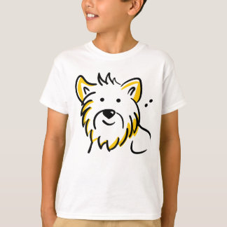 Fluffy Dog Face T-Shirt | Cute Pet Lover Gift