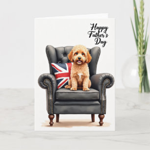 Fluffy Dog Fathers Day Card