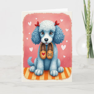 Fluffy Dog Sweet Fathers Day Card