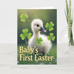 Fluffy Duckling Easter Card