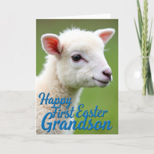 Fluffy Easter Grandson Card