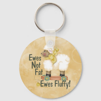 Fluffy Ewes Key Ring