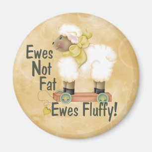 Fluffy Ewes Magnet