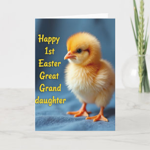Fluffy First Easter Greeting Card