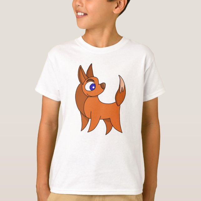 Fluffy Fox T-Shirt (Front)