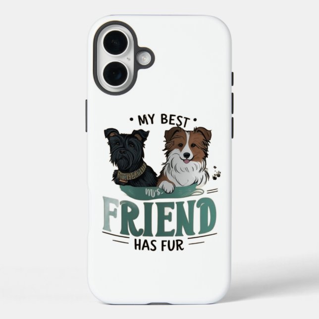 Fluffy Friend Forever Case-Mate iPhone Case (Back)