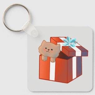 Fluffy gift key ring