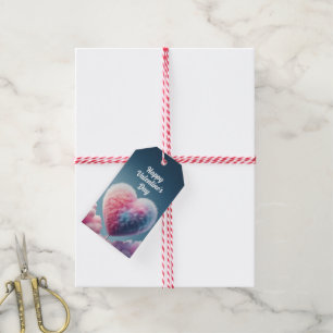 Fluffy Heart Valentine's Day Gift Tags