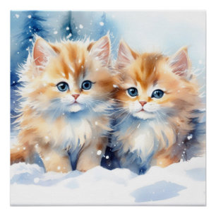 Fluffy Kittens Poster