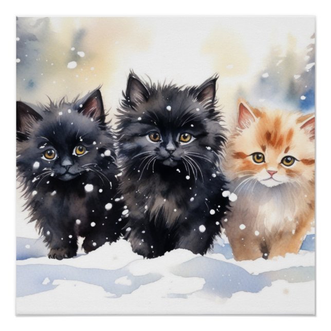 Fluffy Kittens Poster (Front)