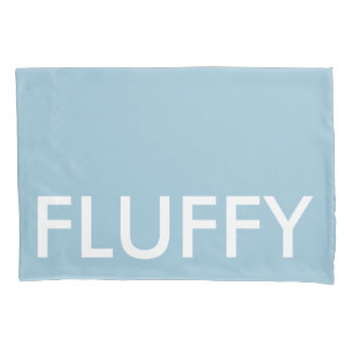 FLUFFY LIGHT BLUE PILLOWCASE