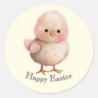Fluffy Little Chick | Cute Spring & Easter Animal  Classic Round Sticker