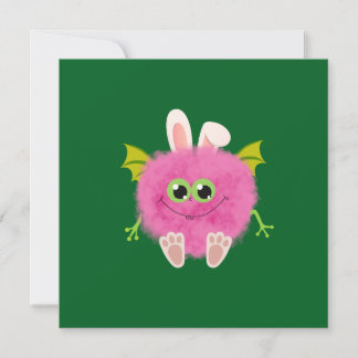 Fluffy little pink rabbit monster
