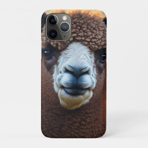 "Fluffy Majesty: The Big Woolly Brown Alpaca" iPhone 11 Pro Case