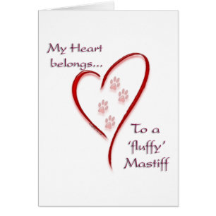Fluffy Mastiff Heart Belongs