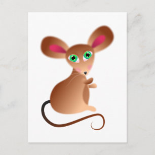 Fluffy Mouse Postcard