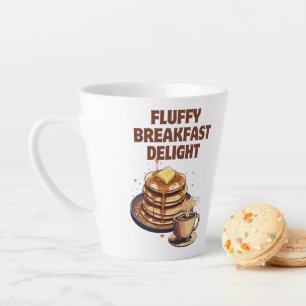 Fluffy Pancake Breakfast Delight Latte Mug