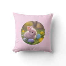 Fluffy Pink Bunny Easter