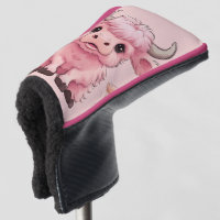 Fluffy Pink Highlands Scottish Cow