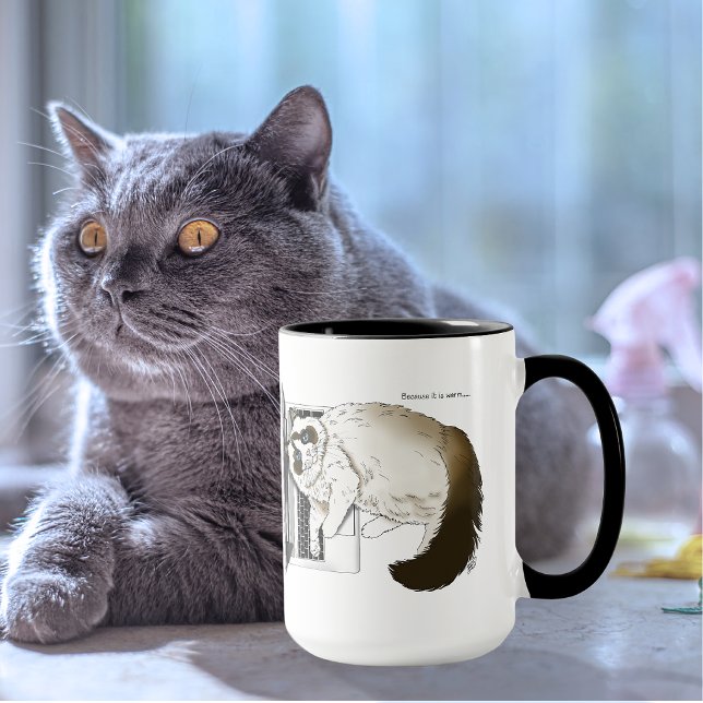 Fluffy Ragdoll Cat Lavender Laptop Funny Mug (Creator Uploaded)