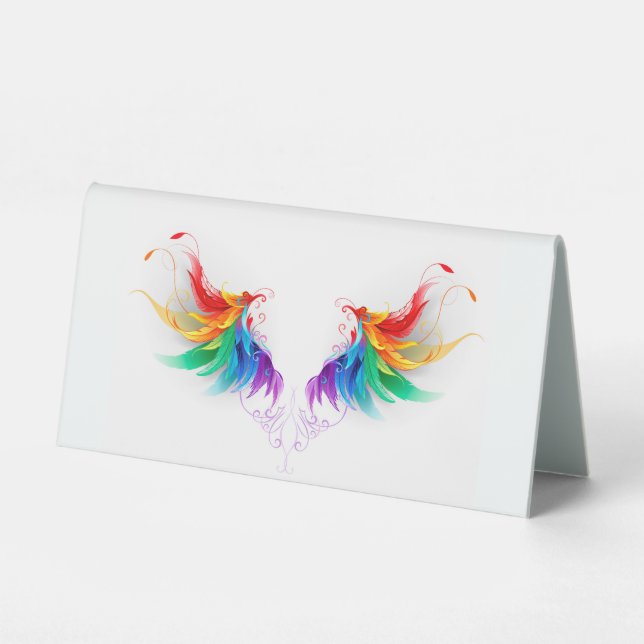 Fluffy Rainbow Wings (Front)