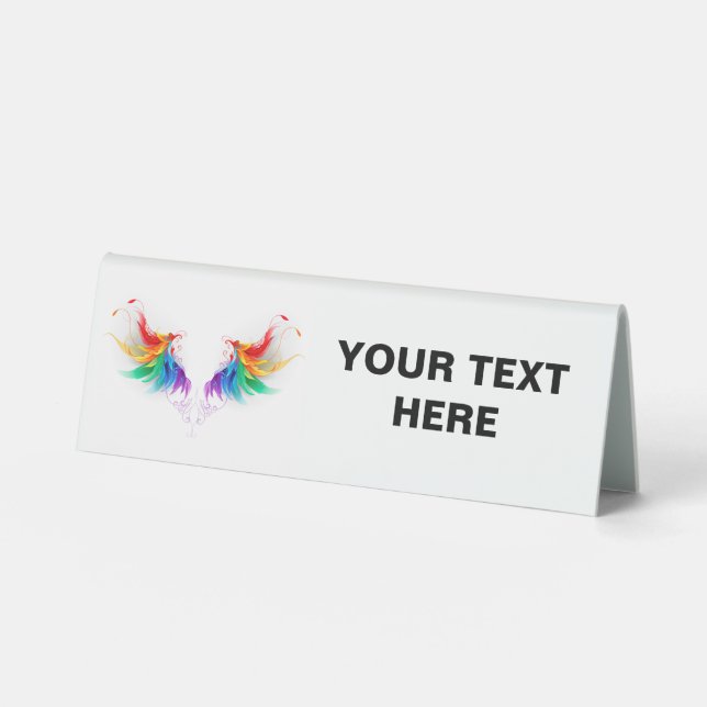 Fluffy Rainbow Wings (Front)
