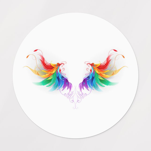 Fluffy Rainbow Wings (Design 1)